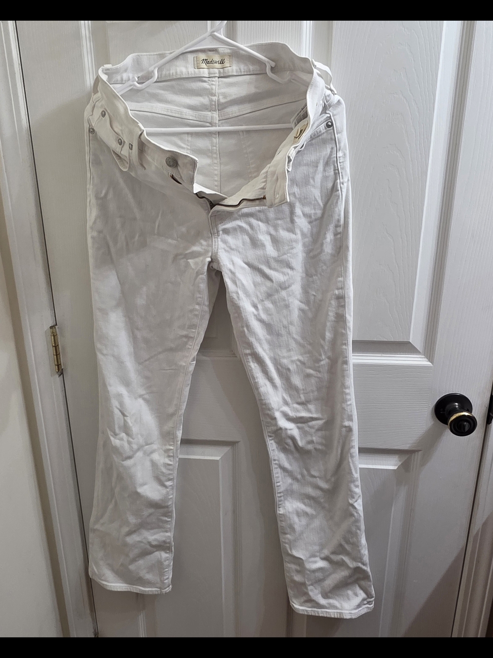 Madewell Womens White Cotton Pants